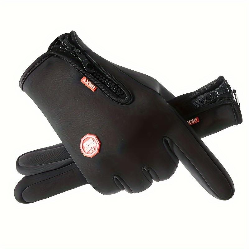 Warmthplus Men's Touch Screen Gloves-Waterproof, Heat-Insulated, Windproof and Touch-Sensitive Gloves for Outdoor Activities-Ideal for Skiing, Commuting in Snowboard and Cold Weather