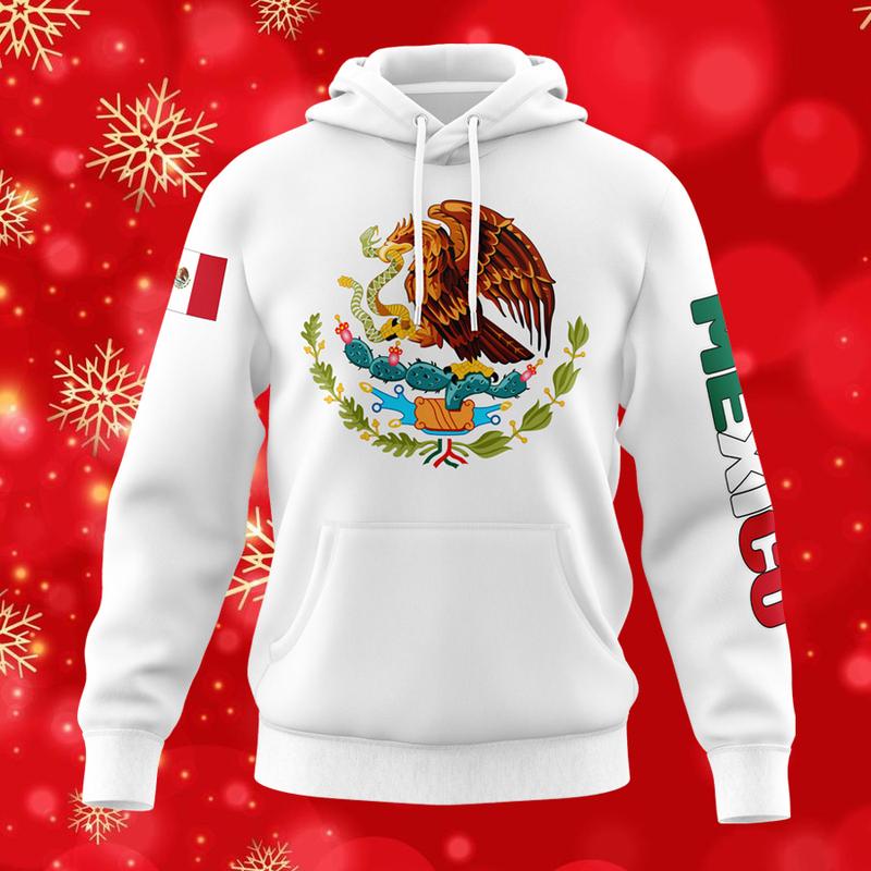 Mexico Design White Hoodie