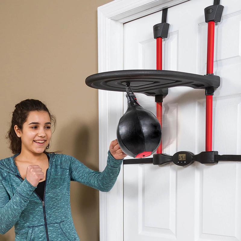 Over-the-Door Speed Bag Trainer - Boxing Training Equipment, Adjustable Height for Home Fitness