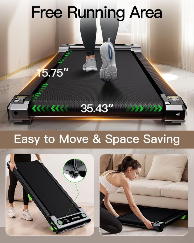 [Walking Pad with Incline] Akluer Incline Walking Pad Treadmill for Home, Speed 0.6-4MPH,2.5 HP Under Desk Treadmill Small with Remote Control black friday