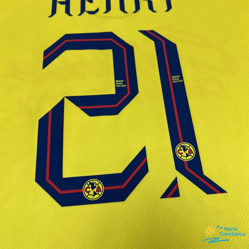 24 25 Mexican football League America Henry 21 home soccer jersey