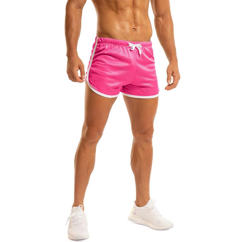 Ouber Men's Fitted Shorts Bodybuilding Workout Gym Running Tight Lifting Short