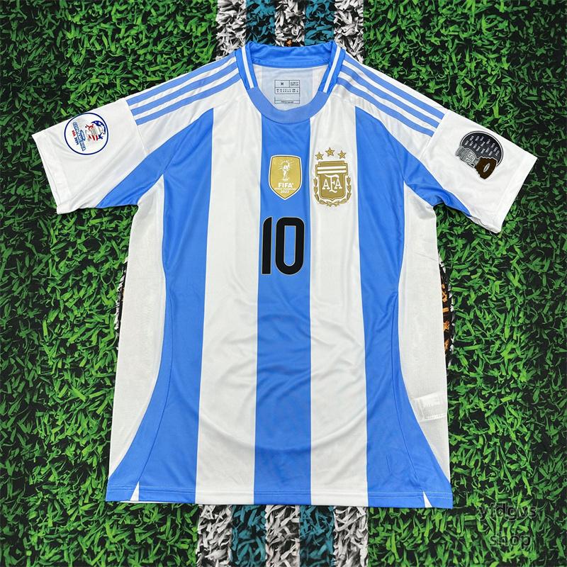 2024 Copa America Argentina Lionel Messi NO.10 Home Short Sleeve Football Jersey