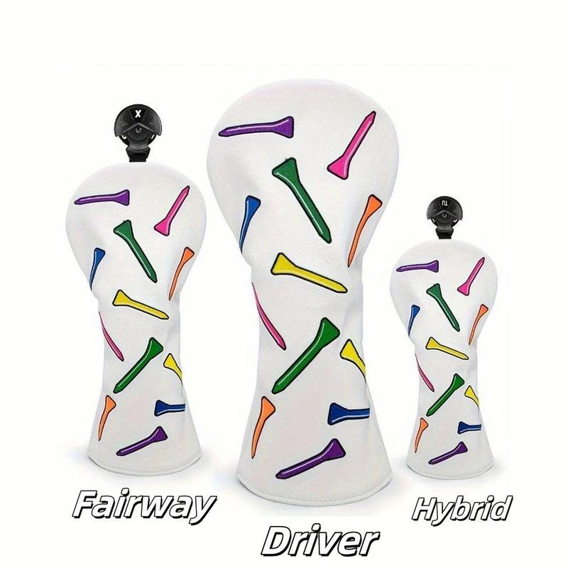 Fashionable PU Leather Golf Club Head Cover, Golf Accessories, Golf Club Head Cover, Golf Accessories for Men & Women