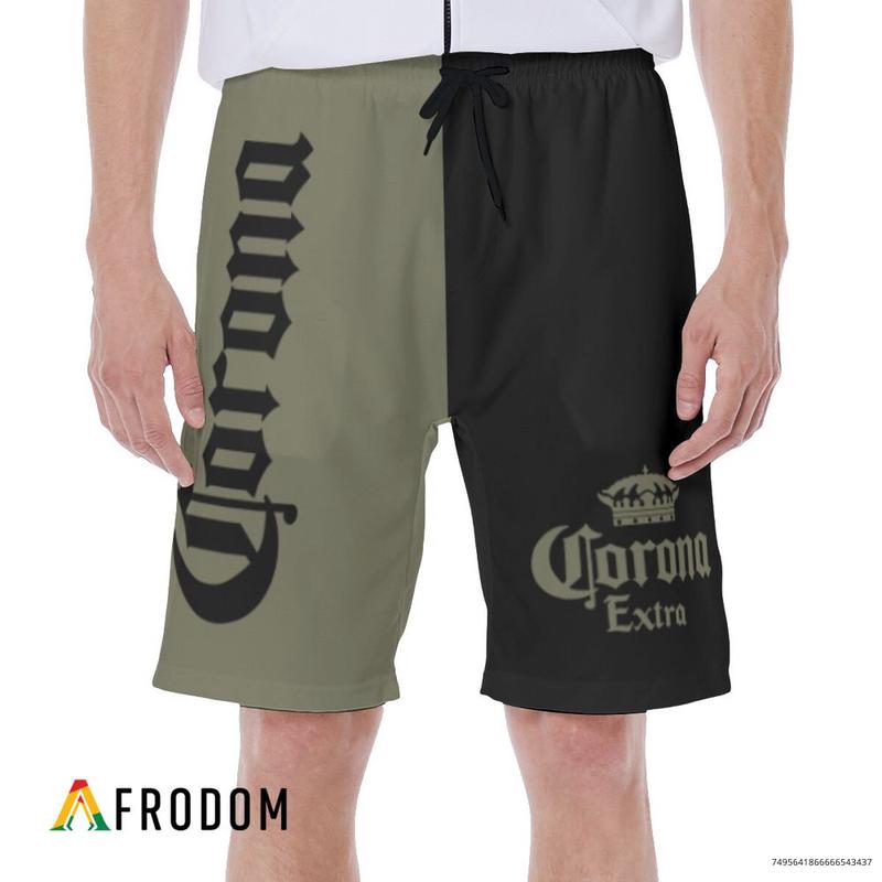 Basic Corona Beer Swim Trunks, Hawaiian Shorts For Men Dad Friend, Aloha Shirt, Trendy Gift