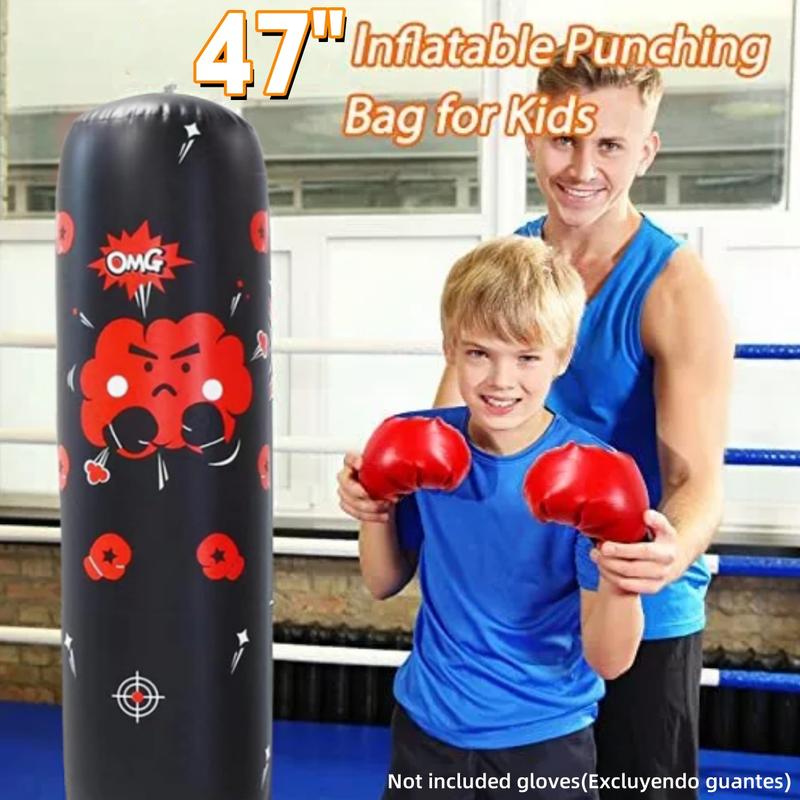 Inflatable Punching Bag for Kids 3-12, Training Boxing Equipment For Christmas Xmas Birthday Gifts, Free-Stand Punching Bag Practice Karate, Taekwondo