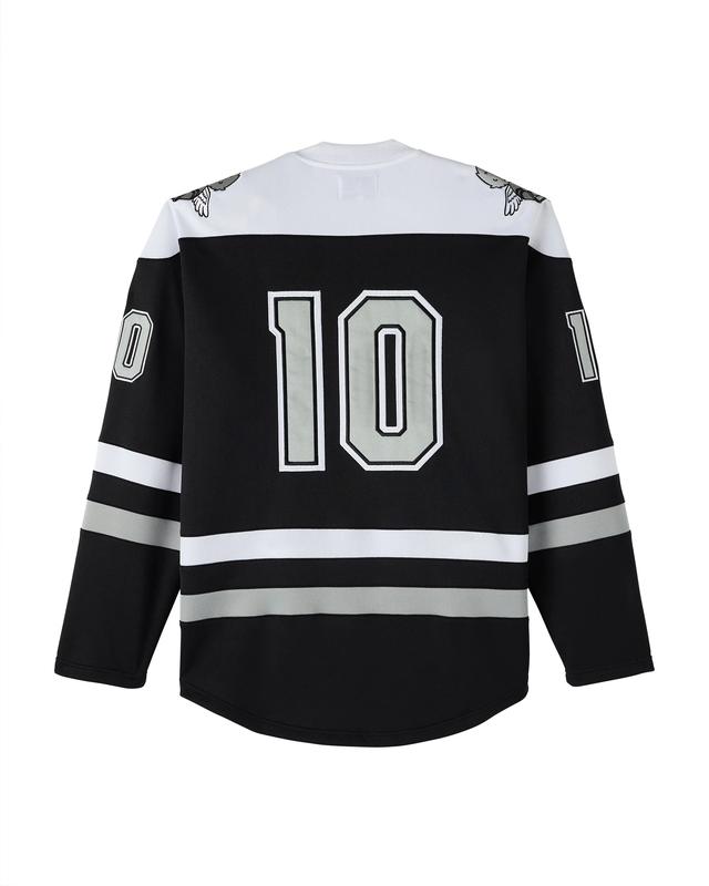 ICON OVO Black White #10 Hockey Jersey Shirt, Custom Hockey, Jersey Outfit Idea, Movie Ice Hockey Jersey embroidered