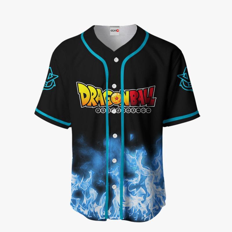 Vegeta Blue Anime Dragon Ball Otaku Baseball Jersey Shirt, Anime Baseball Jersey