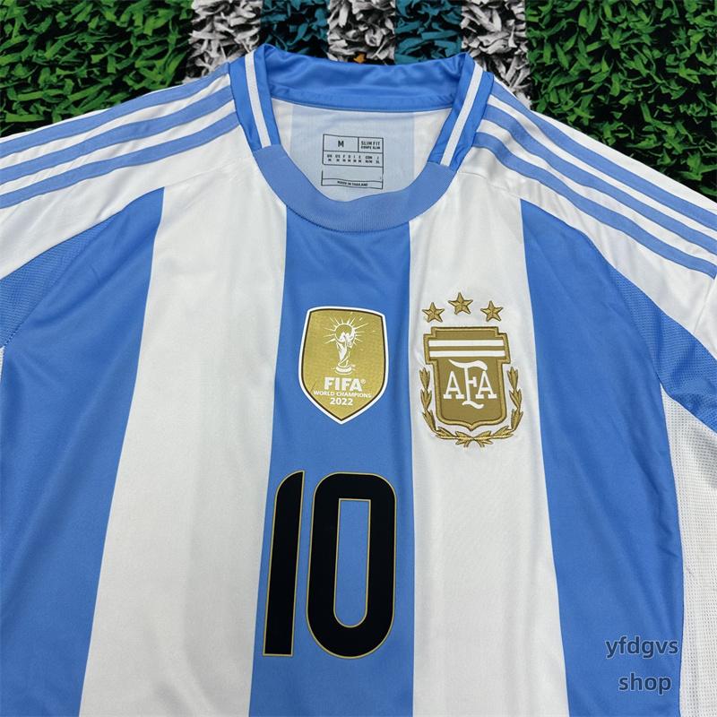 2024 Copa America Argentina Lionel Messi NO.10 Home Short Sleeve Football Jersey