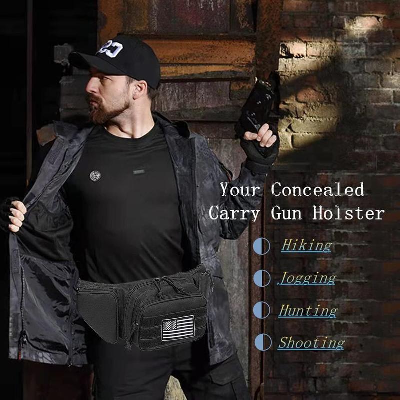 Fanny pack  Tactical Waist Pistol Bag Multi-functional Fanny Pack Shoulder Chest Assult Bag, Gun holster  Tactical Military