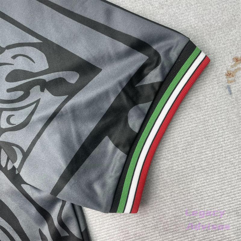 1998 World Cup Mexico National Team Away Short Sleeve Retro Soccer Jersey Black