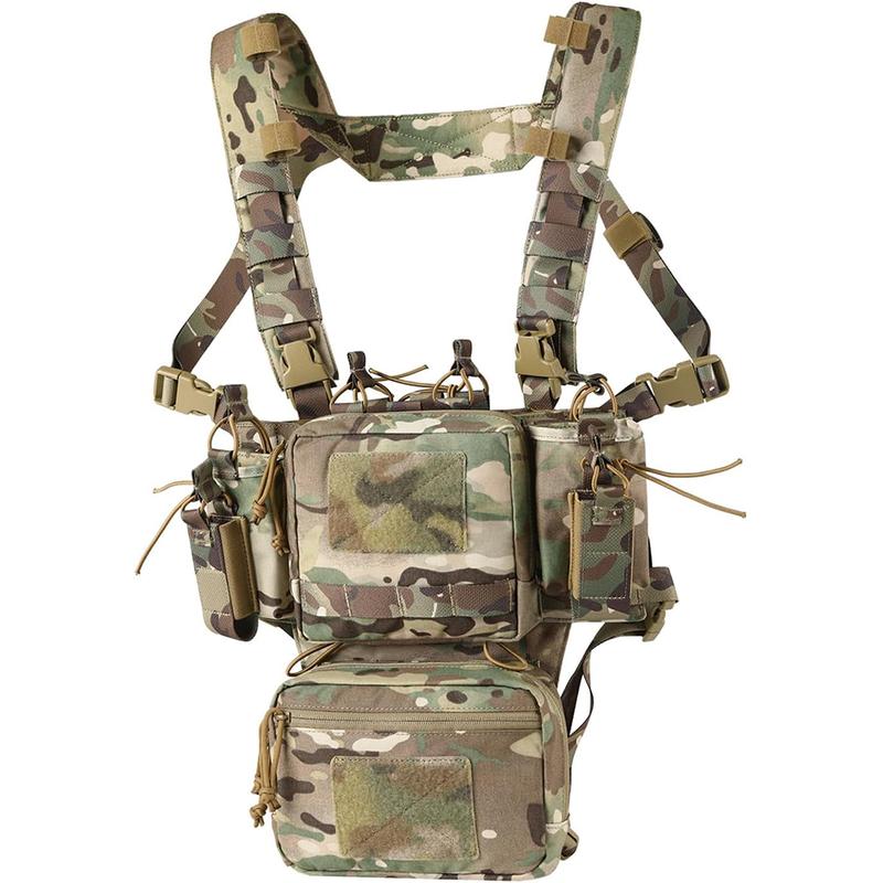 VOTAGOO Chest Rig-Sport Chest Rig New, Adjustable & Detachable Molle Micro Chest Rigs