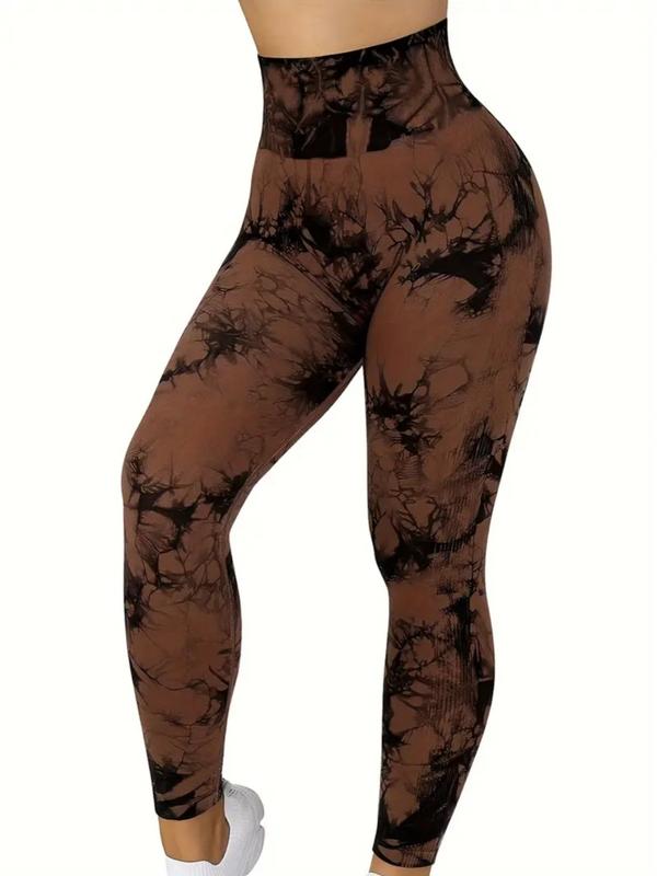 3Pcs Women Tie Dye High Waisted leggings, Scrunch Rear Lifting, Tummy Control Athletic Pants workout yoga, squat proof, compression tights full length