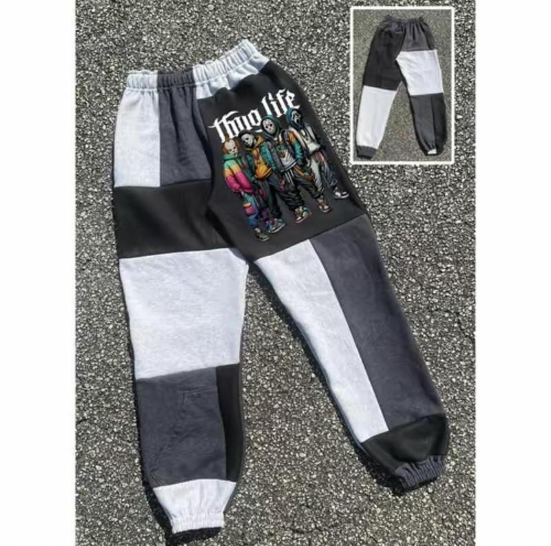 Let watch Scary Movie Joggers, Halloween Jogger Pants, Spooky Ghostface Pants, Fall Winter Pants, Jogger Pant For Men, Patchwork Joggers Halloween