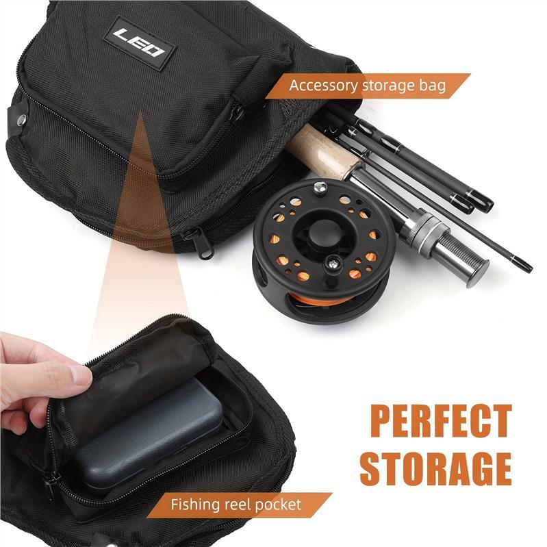 9' Fly Fishing Rod And Reel Combo With Carry Bag 20 Flies Complete Starter Package Fly Fishing Kit