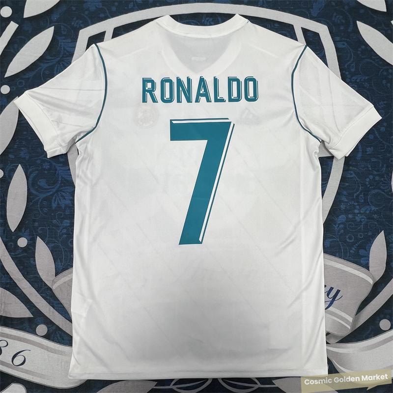 1718  Home Classic Soccer Jersey Short Sleeve No. 7 Ronaldo