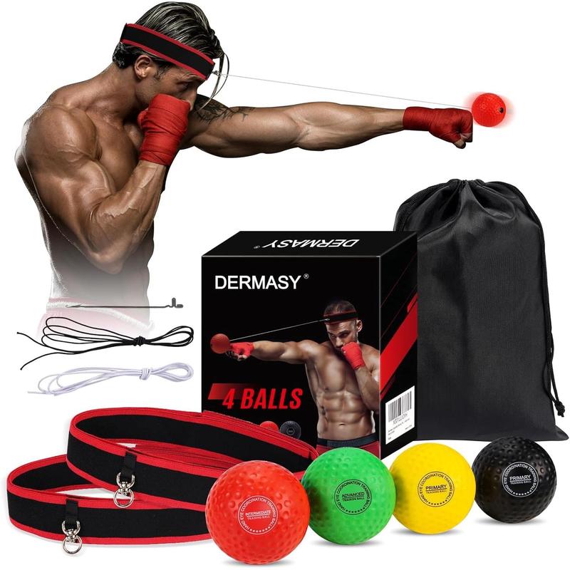 Upgraded Boxing Reflex Ball, Boxing Training Ball with Headband Perfect for Reaction, Punching Speed, Fight Skill, Fitness, Newst Boxing Equipment