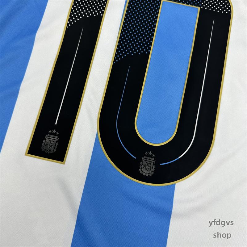 2024 Copa America Argentina Lionel Messi NO.10 Home Short Sleeve Football Jersey