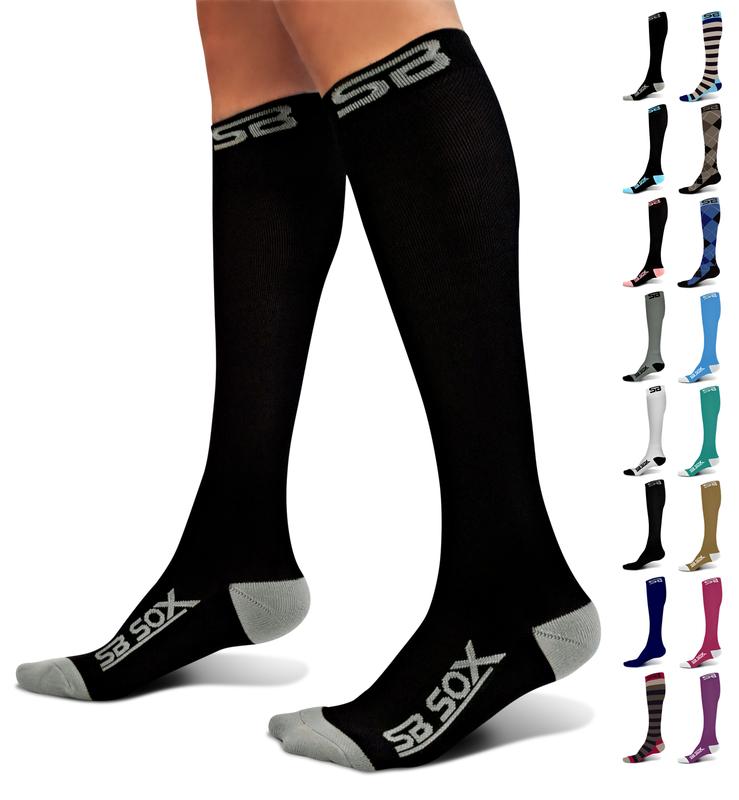 SB SOX Knee High Sports Socks for Men & Women - Best Socks for All Day Wear, Running, Athletic, & Travel