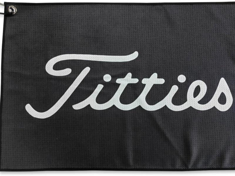 Black Funny Golf Microfiber Towel - Premium Towel for Golf Bags with Magnetic Holder - Ideal Golf Accessories for Men and Women-Golf Club Bag Accessories for a Fun Golfing Experience | Great Gift Idea