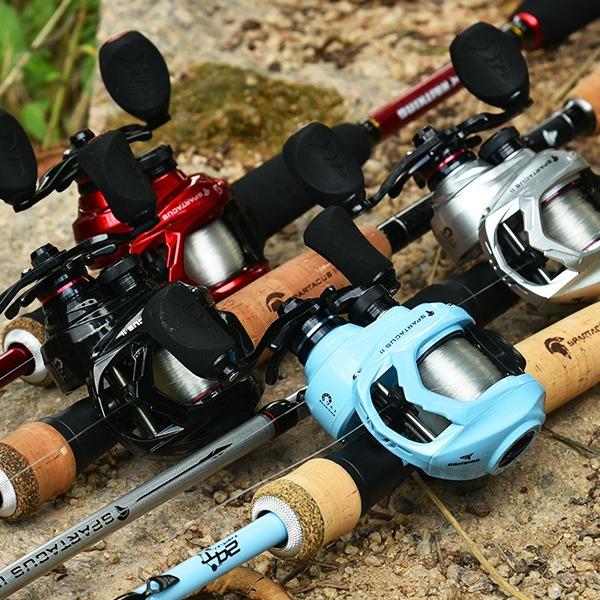 KastKing Spartacus II Baitcasting Fishing Reel, 6oz Ultralight Baitcaster Reel, Super Smooth with 17.6 LB Carbon Fiber Drag, 7.2:1 Gear Ratio, 39mm Palm Perfect Lower Profile Design