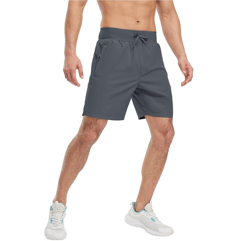 TBMPOY Men's 7'' Athletic Running Quick Dry Shorts Outdoor Sports Workout Gym Shorts