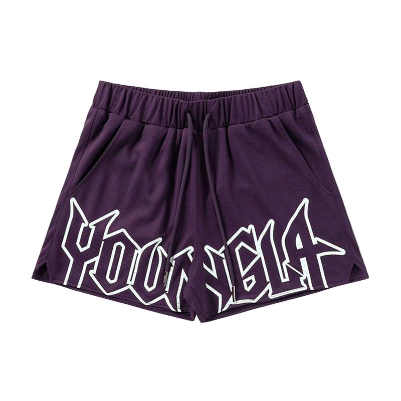 Youngla Basketball Shorts for Men and Women - Quick Dry and Breathable with Slogan Design