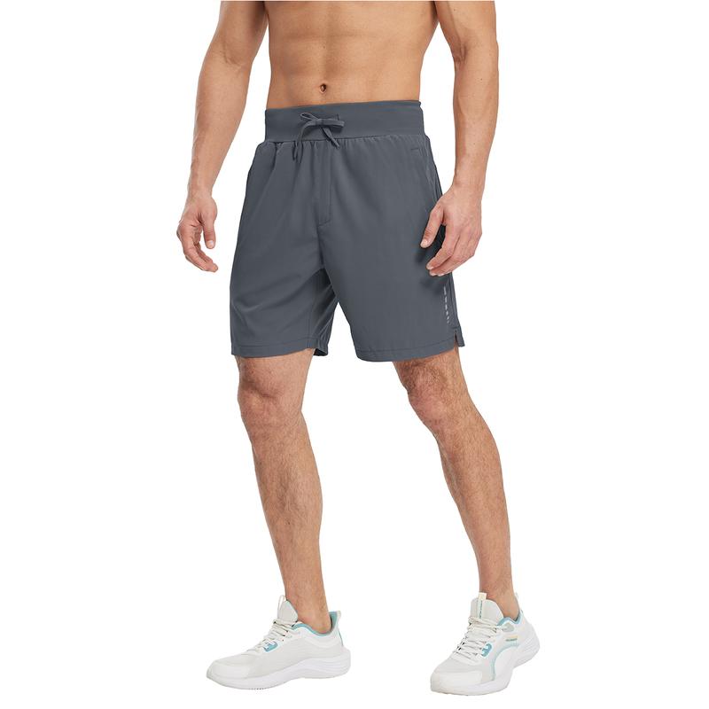 TBMPOY Men's 7'' Athletic Running Quick Dry Shorts Outdoor Sports Workout Gym Shorts