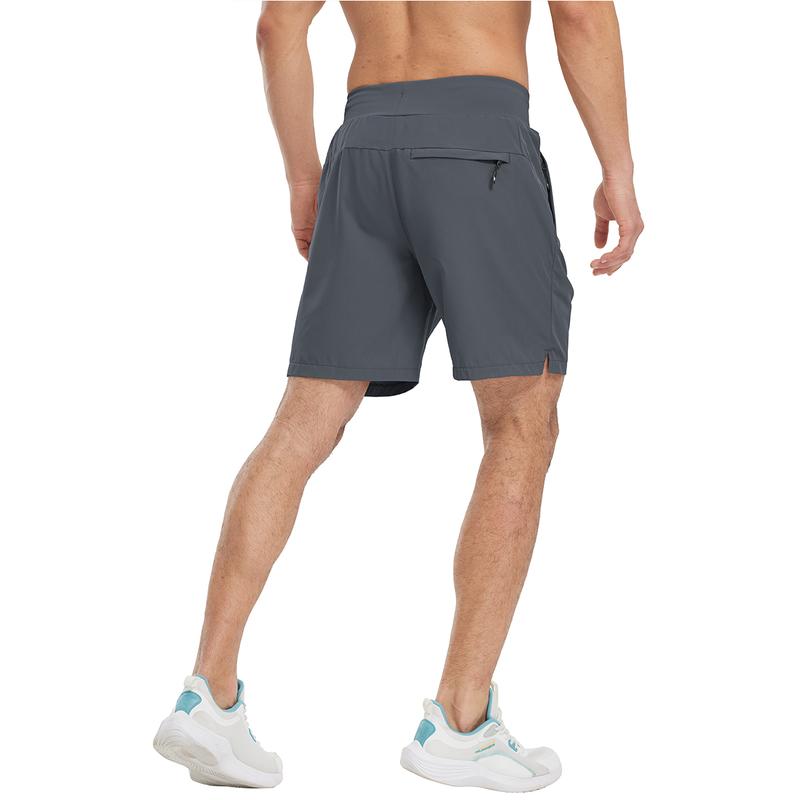 TBMPOY Men's 7'' Athletic Running Quick Dry Shorts Outdoor Sports Workout Gym Shorts