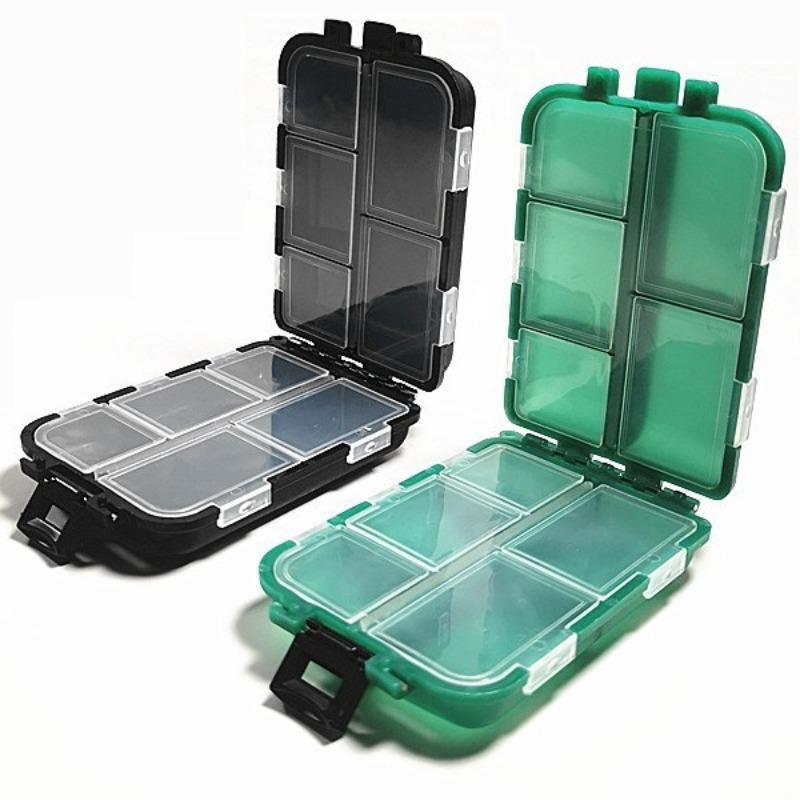 Portable Fishing Tackle Box, 1 Count Multi Grid Fishing Bait Storage Case, Fishing Accessories Organizer For Home & Outdoor, Flyfishing, Solocamping, picnicaesthetic