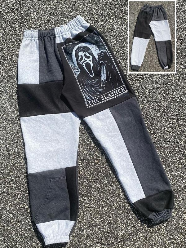 Trick or Treat Halloween Joggers, Halloween Jogger Pants, Scary Pants, Fall Winter Pants, Jogger Pant For Men