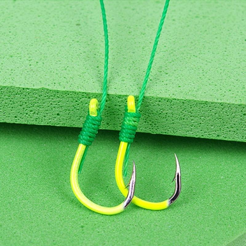 5pcs set Double Hook Fishing Line, Fishing Rigs, Fishing Hook Line, Fishing Accessories, Flyfishing, Solocamping, picnicaesthetic