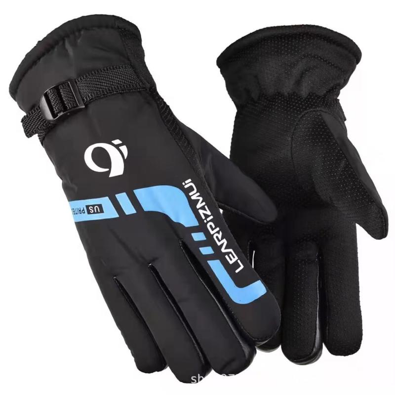 Ymibaok Winter Gloves for Men and Women - Windproof and Waterproof for Cold Weather, Snow Gloves for Skiing, Warmth, Thermal Energy, Touchscreen Fingers, Driving, Hiking, Motorcycle Riding, Insulated Material basketball accessories