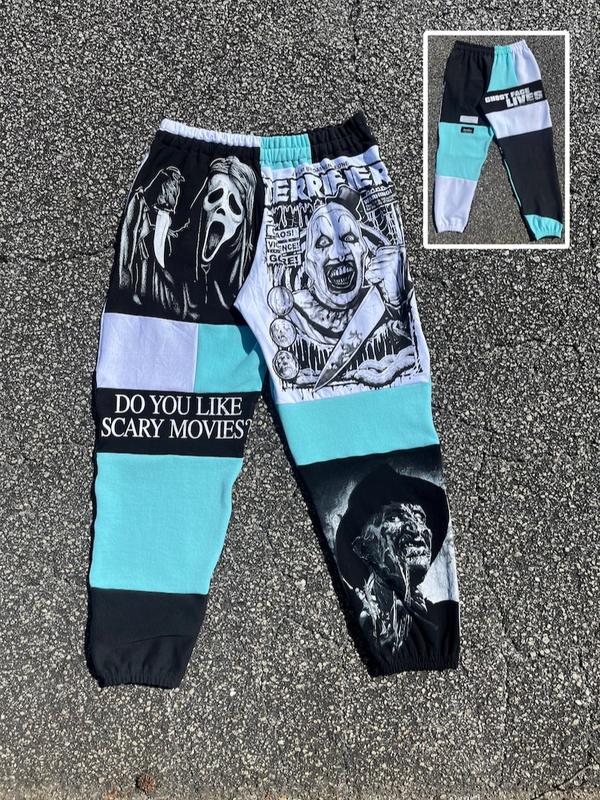 Trick or Treat Halloween Joggers, Halloween Jogger Pants, Scary Pants, Fall Winter Pants, Jogger Pant For Men