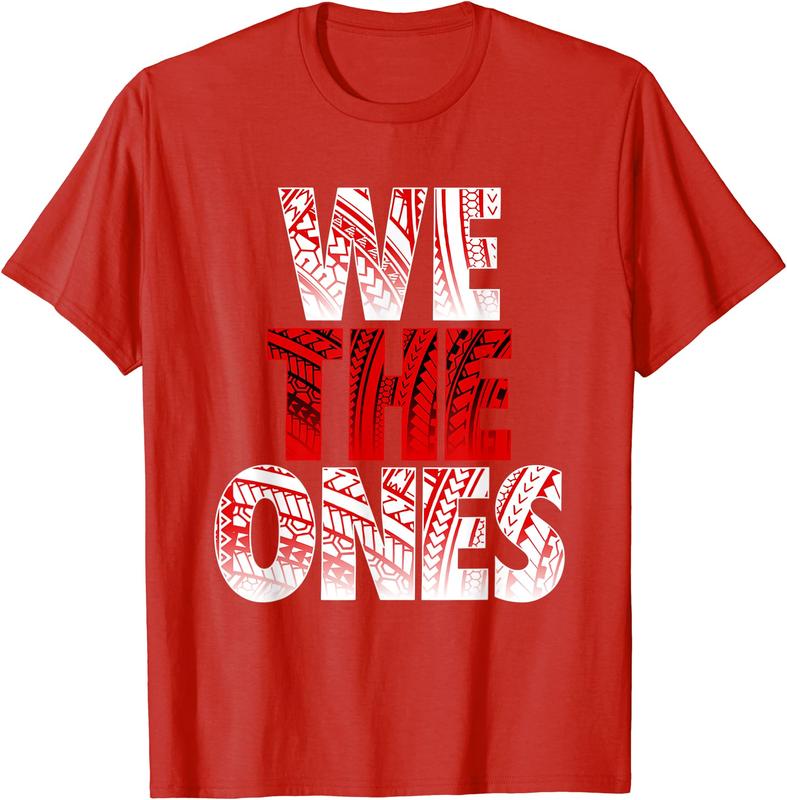 We The Ones Apparel T-Shirt Menswear Top Cotton Round Neck Sport Streetwear