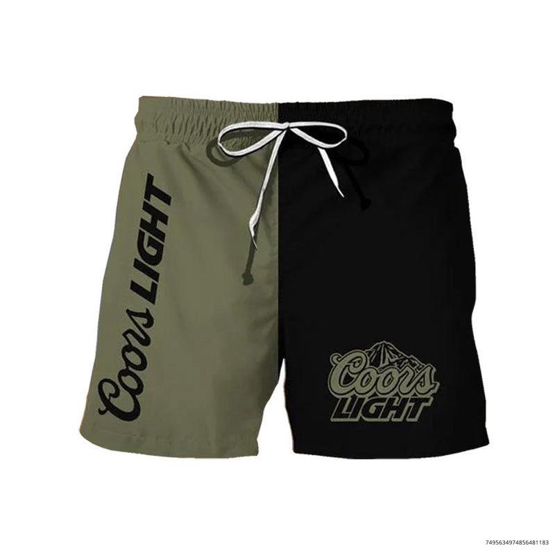 Basic Coors Light Beer Swim Trunks, Hawaiian Shorts For Men Dad Friend, Trendy Gifts, Coors Light Men Underwear Beach Short