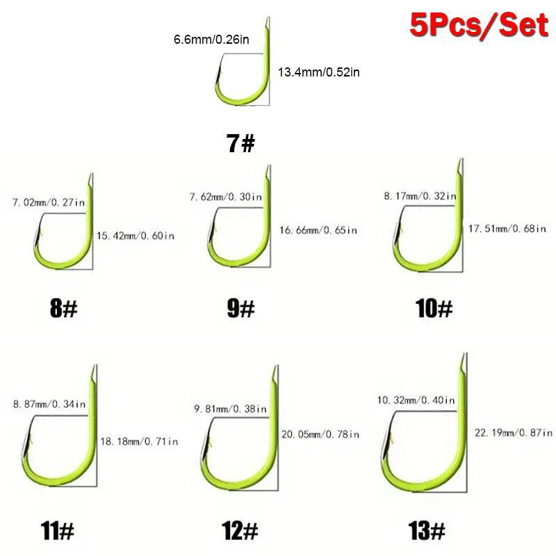 5pcs set Double Hook Fishing Line, Fishing Rigs, Fishing Hook Line, Fishing Accessories, Flyfishing, Solocamping, picnicaesthetic