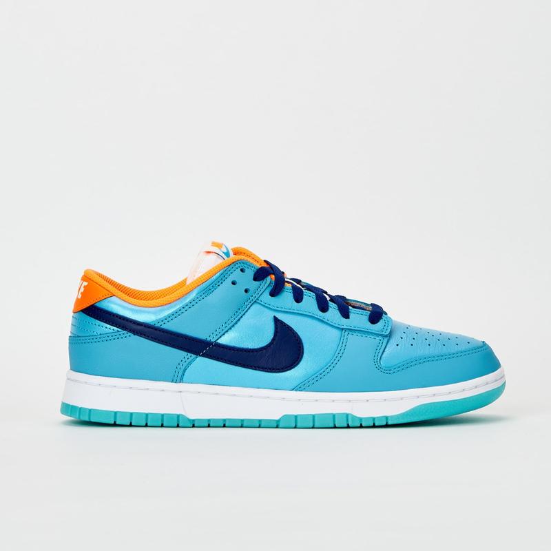 Nike Dunk Low SE Baltic Blue Total Orange HQ1538-416 Men's Fashion Sneaker New