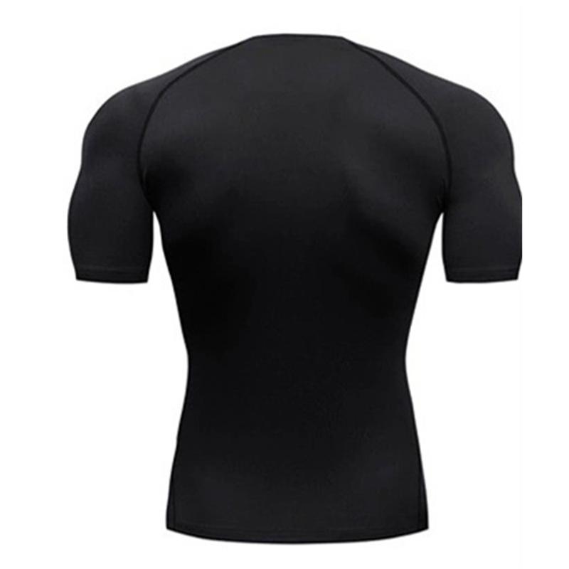 Men's Compression Shirts Short Sleeve Workout Gym T-Shirt  Running Tops Cool Dry Tight T-Shirt Baselayer Gym Undershirts