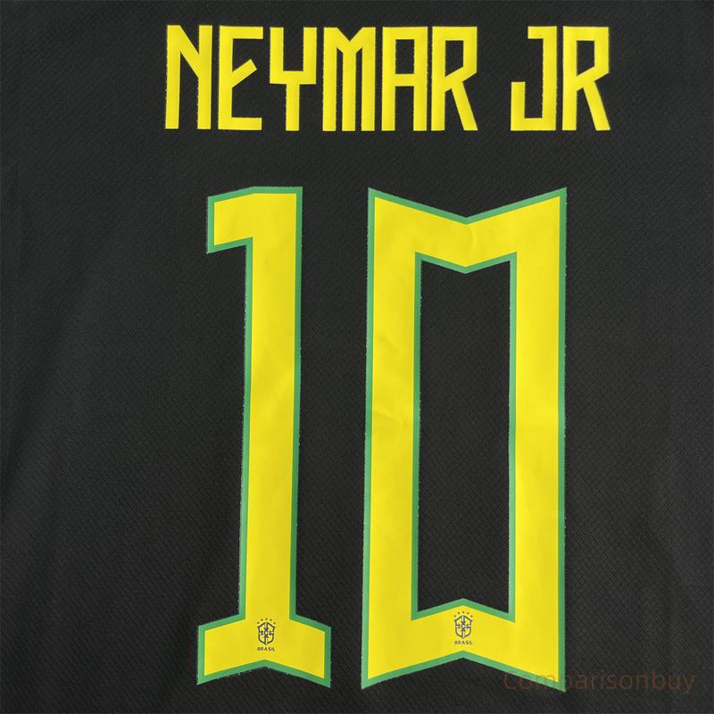 24 25 Brazil National Team Short Sleeve Training Jersey 10 Neymar JR Soccer Jersey