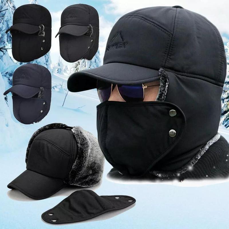 Men Women Winter Hat Aviator Snow Ski Waterproof Warm Hat Cap,Ear Flap Trapper Hat Thermal