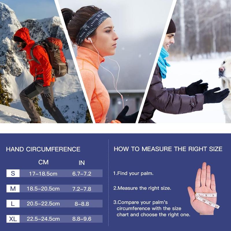 10 Winter Gloves Waterproof Windproof Men Women - Touch Screen Thermal Warm Ski Gloves, with Non-slip Grip and Soft Lining for Cold Weather Running, Cycling, Biking, Driving, Hiking, Golf, Snow