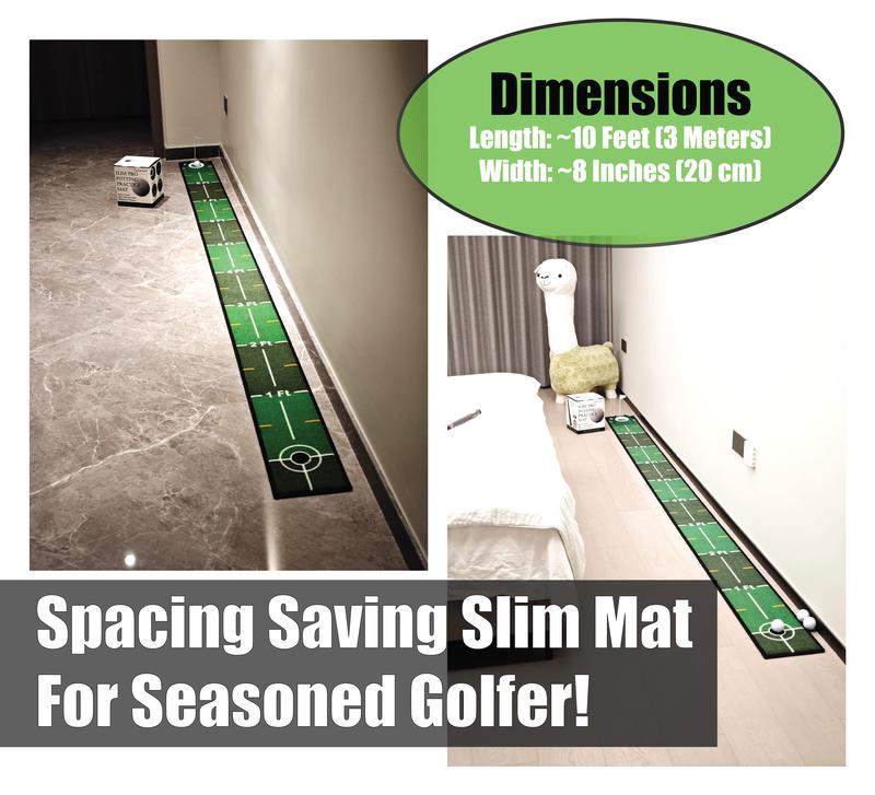 Sanxor Golf Putting Practice Mat, Extra Slim For Easy Storage, For Experience Golfer Pre-Game Home Practice