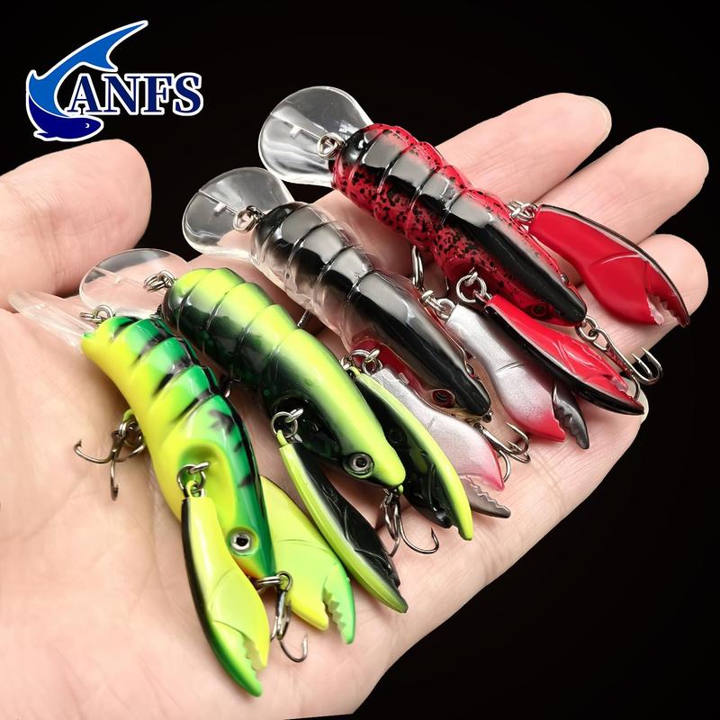 Artificial Crayfish Simulation Fishing Lure, 1 Count Realistic Fake Fishing Bait with Hook, Fishing Accessories for Outdoor Fishing