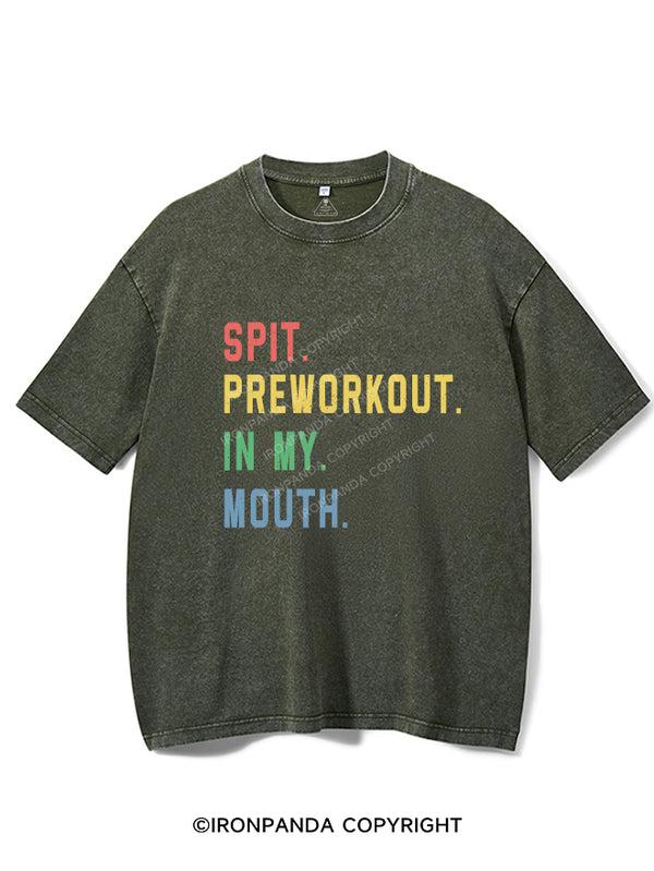 SPIT PREWORKOUT IN MY MOUTH Vintage Gym Shirt, Gym T-Shirt, Fitness T-Shirt, Gift For Gymer