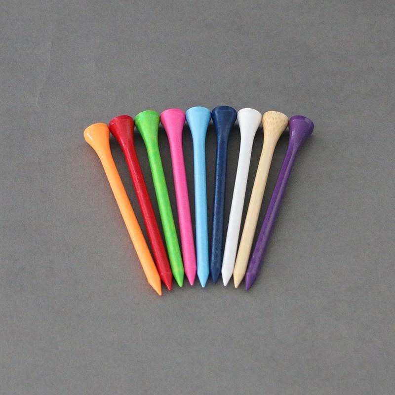 Multicolor Golf Tee Pegs, 100pcs Wooden Golf Tee Ball Holder, 83mm 70mm 54mm 42mm Lightweight Golf Nails, Golf Accessories