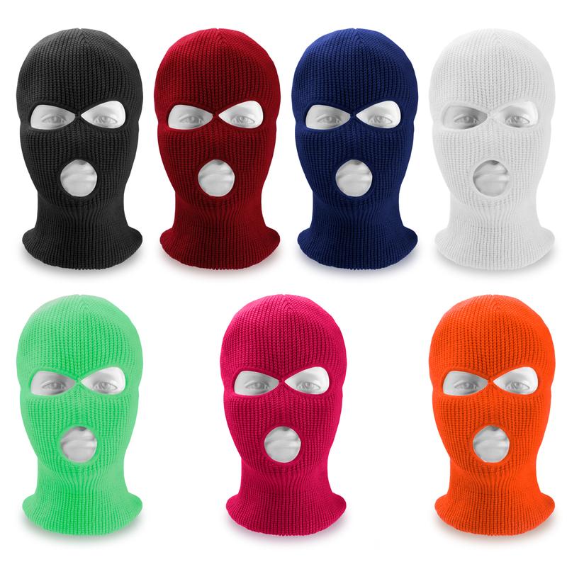 3 Hole Full Face Ski Mask Winter Cap Balaclava Hood Beanie Warm Tactical Hat