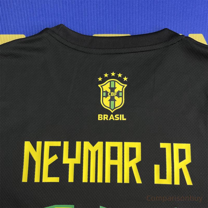 24 25 Brazil National Team Short Sleeve Training Jersey 10 Neymar JR Soccer Jersey