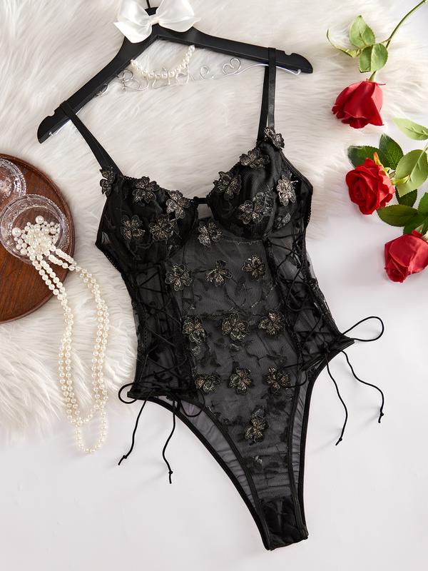 Women's floral embroidered one-piece sports bra set Cross straps decoration Slim fit Lightweight and breathable Comfortable outdoor one-piece swimsuit underwear - Valentine's Day gift for women nylon swimming nylon swimming one piece swimwear