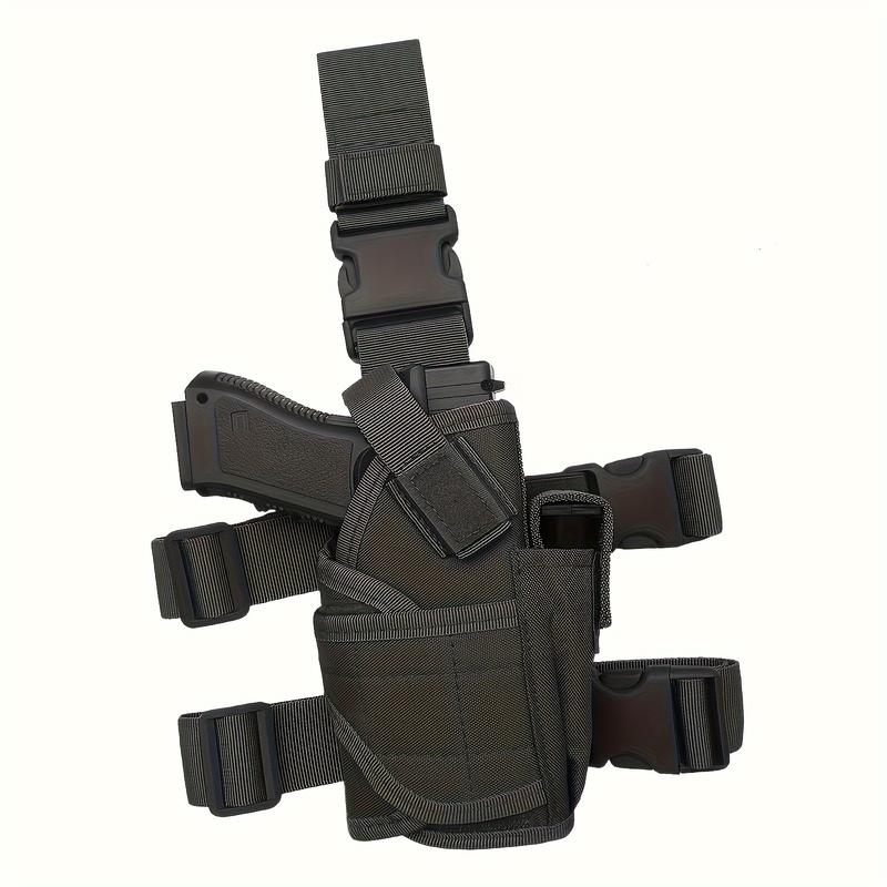 Right Leg Holster, Male and Female Thigh Holster with Cartridge Bag, Adjustable Leg Safety Belt, Suitable for Outdoor Sports